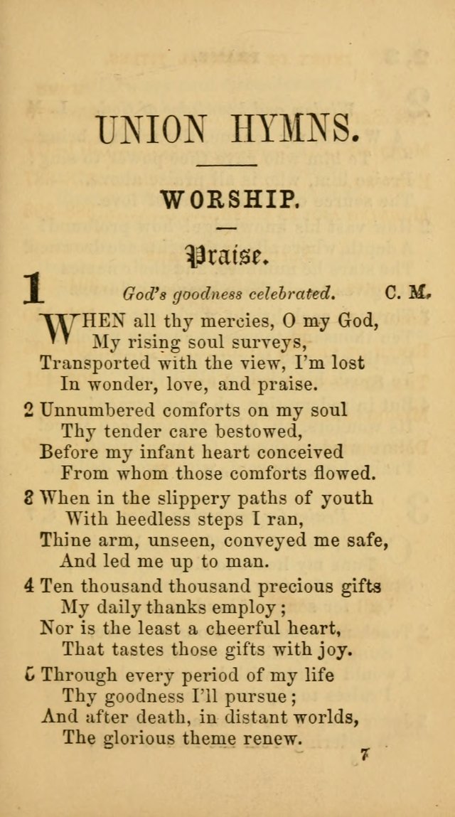 New Union Hymns page 9