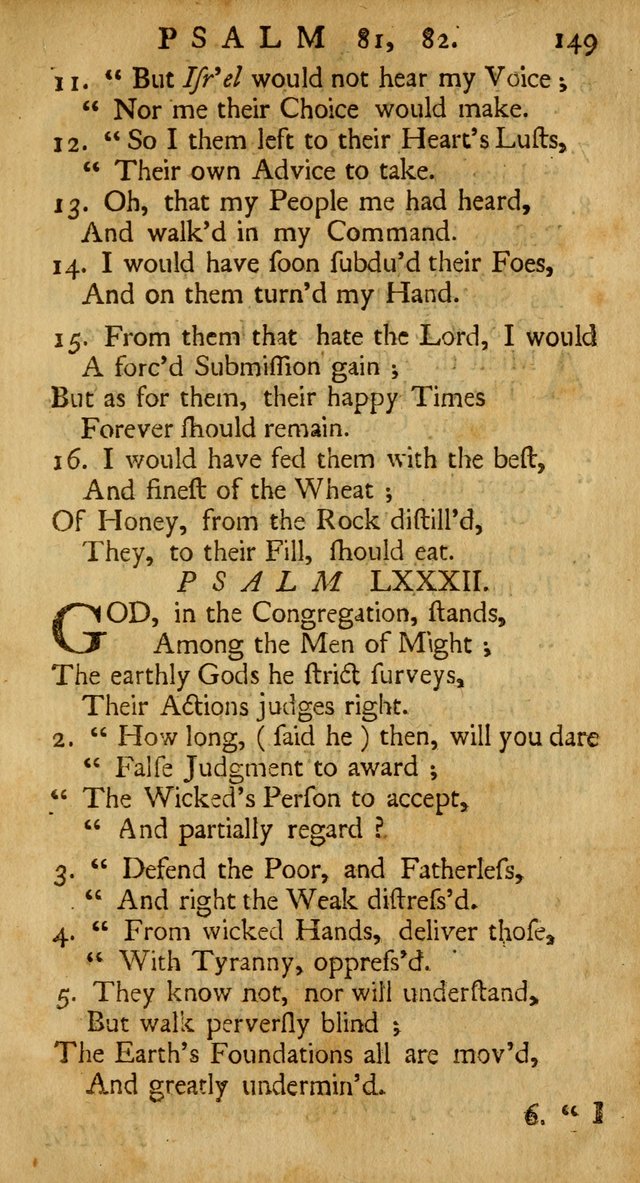 A New Version of the Psalms of David: Fitted to the Tunes Used in the Churches, With Several Hymns Out of the Old, and New, Testament page 158