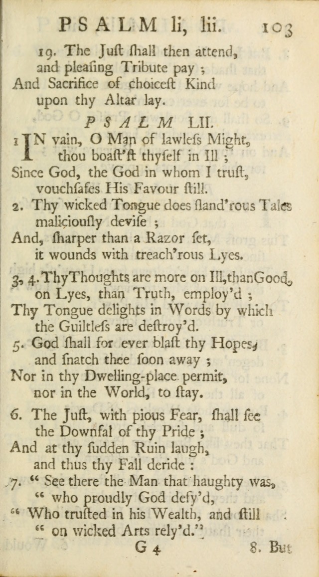 A New Version of the Psalms of David: Fitted to the Tunes Used in Churches page 103