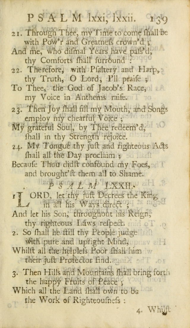 A New Version of the Psalms of David: Fitted to the Tunes Used in Churches page 139