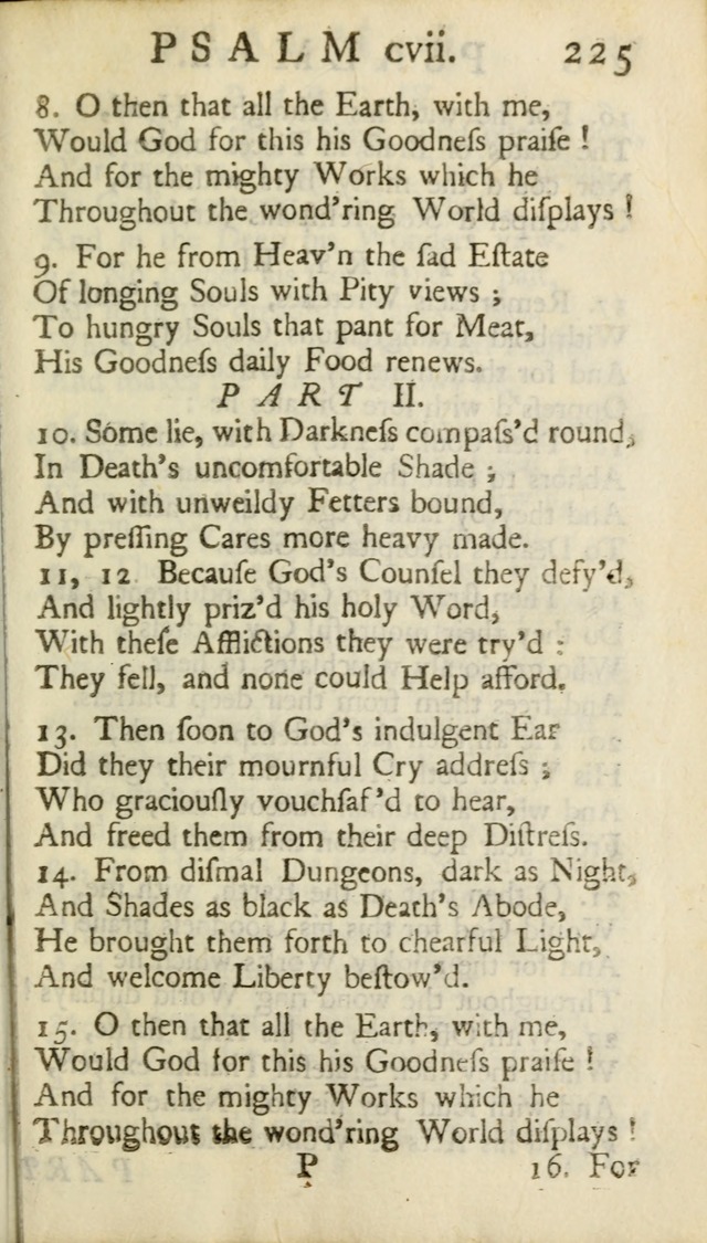 A New Version of the Psalms of David: Fitted to the Tunes Used in Churches page 225