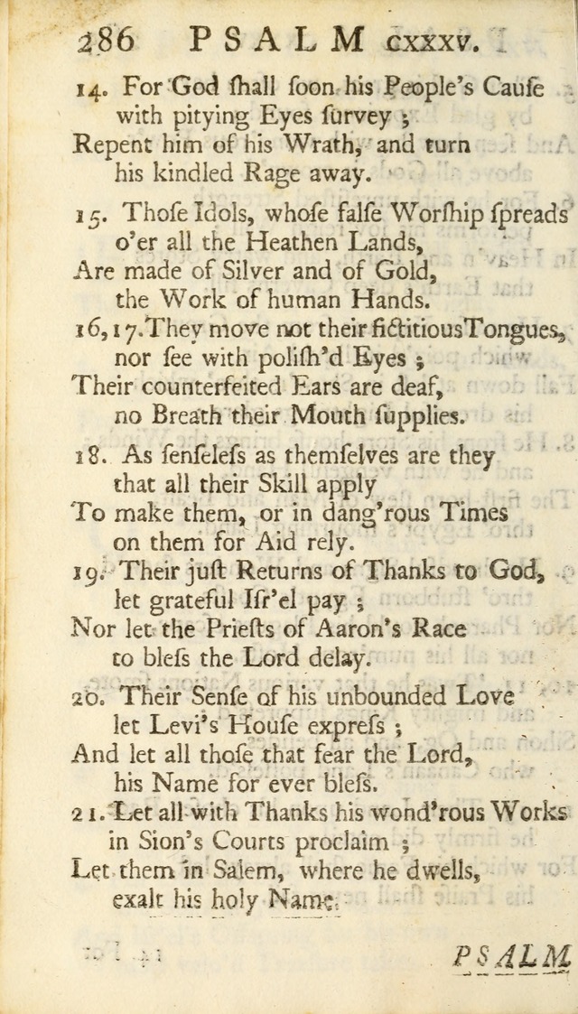 A New Version of the Psalms of David: Fitted to the Tunes Used in Churches page 286