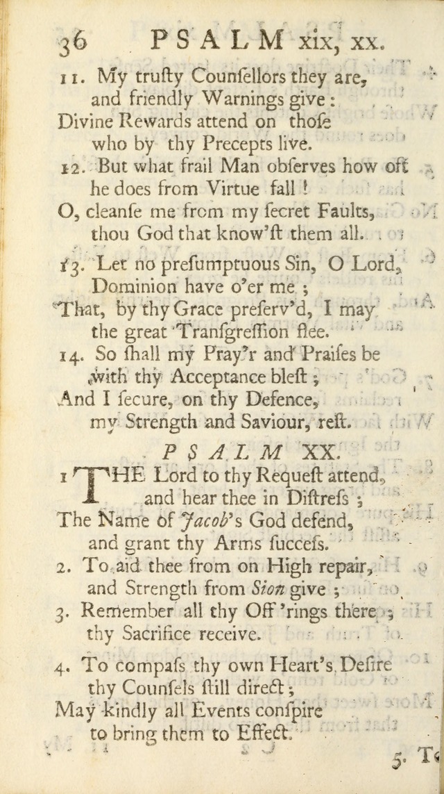 A New Version of the Psalms of David: Fitted to the Tunes Used in Churches page 36