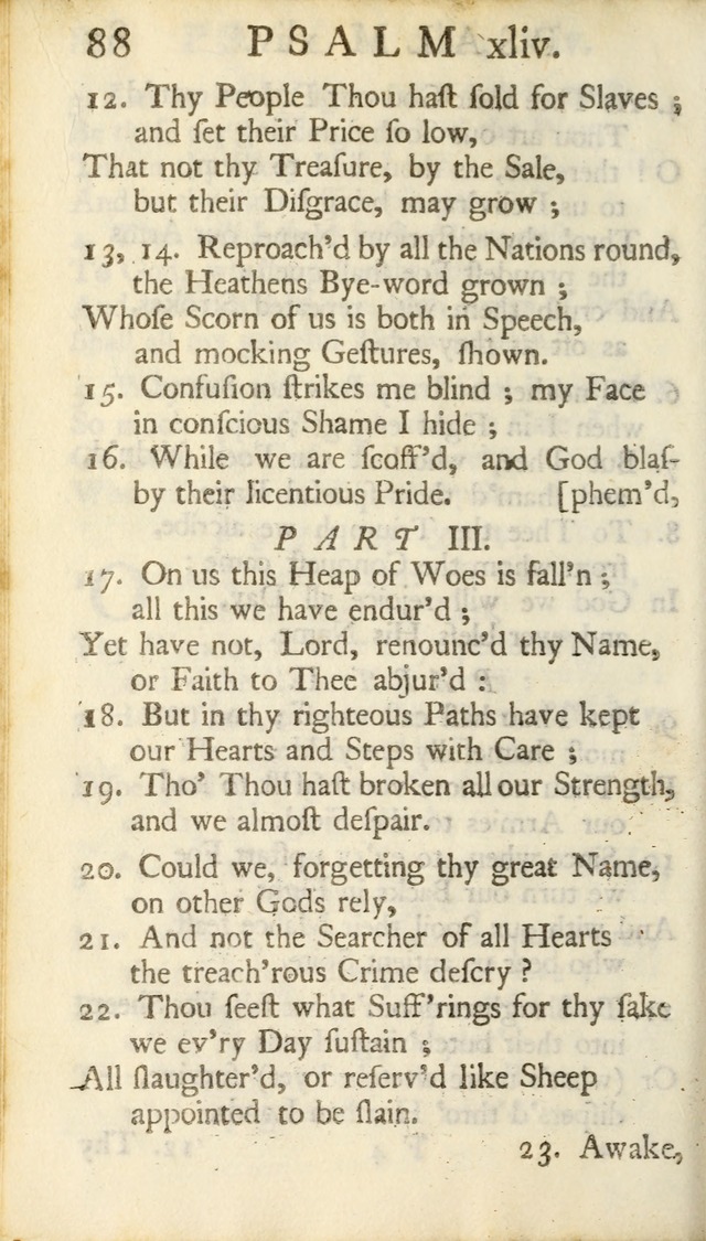 A New Version of the Psalms of David: Fitted to the Tunes Used in Churches page 88