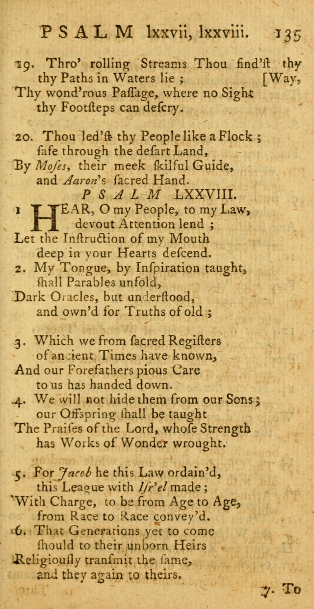 A New Version of the Psalms of David: fitted to the Tunes used in Churches page 135
