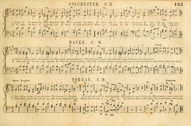 The New York Choralist: a new and copious collection of Psalm and hymn tunes adapted to all the various metres in general use with a large variety of anthems and set pieces page 135