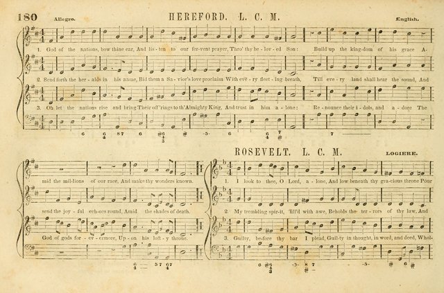 The New York Choralist: a new and copious collection of Psalm and hymn tunes adapted to all the various metres in general use with a large variety of anthems and set pieces page 180