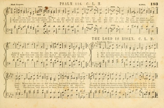 The New York Choralist: a new and copious collection of Psalm and hymn tunes adapted to all the various metres in general use with a large variety of anthems and set pieces page 183