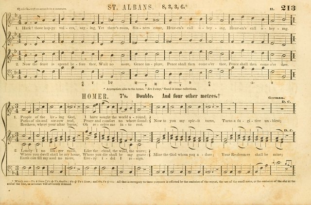 The New York Choralist: a new and copious collection of Psalm and hymn tunes adapted to all the various metres in general use with a large variety of anthems and set pieces page 213