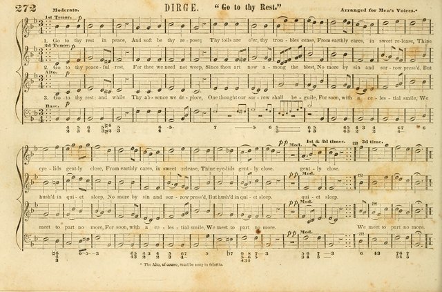 The New York Choralist: a new and copious collection of Psalm and hymn tunes adapted to all the various metres in general use with a large variety of anthems and set pieces page 272