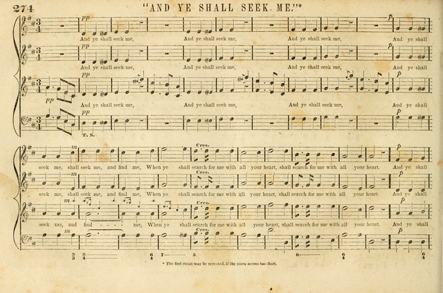 The New York Choralist: a new and copious collection of Psalm and hymn tunes adapted to all the various metres in general use with a large variety of anthems and set pieces page 274