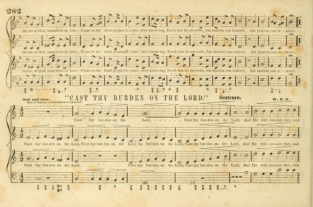 The New York Choralist: a new and copious collection of Psalm and hymn tunes adapted to all the various metres in general use with a large variety of anthems and set pieces page 282