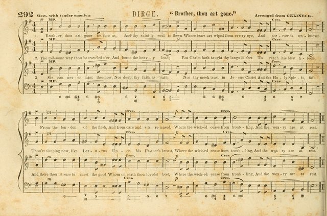 The New York Choralist: a new and copious collection of Psalm and hymn tunes adapted to all the various metres in general use with a large variety of anthems and set pieces page 292