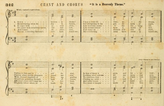 The New York Choralist: a new and copious collection of Psalm and hymn tunes adapted to all the various metres in general use with a large variety of anthems and set pieces page 342