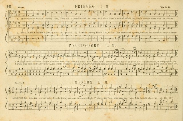 The New York Choralist: a new and copious collection of Psalm and hymn tunes adapted to all the various metres in general use with a large variety of anthems and set pieces page 46
