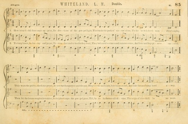 The New York Choralist: a new and copious collection of Psalm and hymn tunes adapted to all the various metres in general use with a large variety of anthems and set pieces page 85