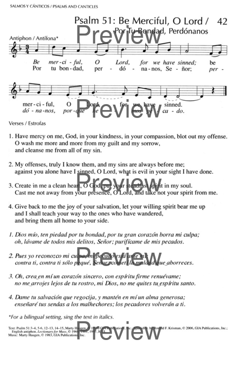 Oramos Cantando = We Pray In Song page 45