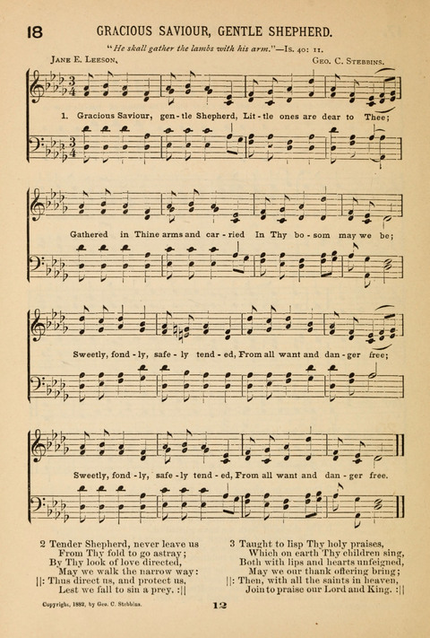 Our Glad Hosanna: for the service of Song in the Sunday School, the Social Gathering, and the Prayer Meeting page 12