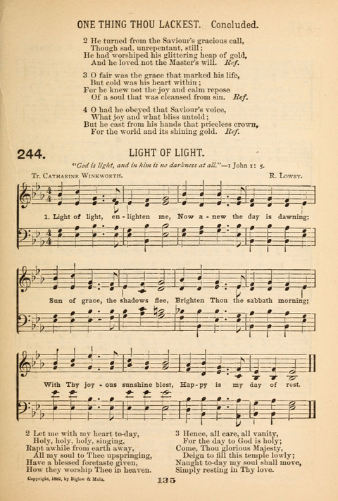 Our Glad Hosanna: for the service of Song in the Sunday School, the Social Gathering, and the Prayer Meeting page 135