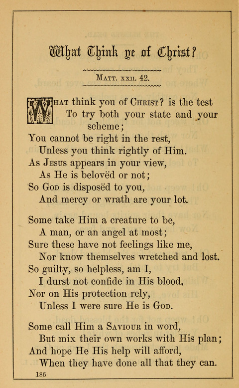 One Hundred Choice Hymns: in large type page 186