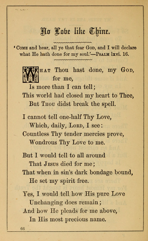One Hundred Choice Hymns: in large type page 66