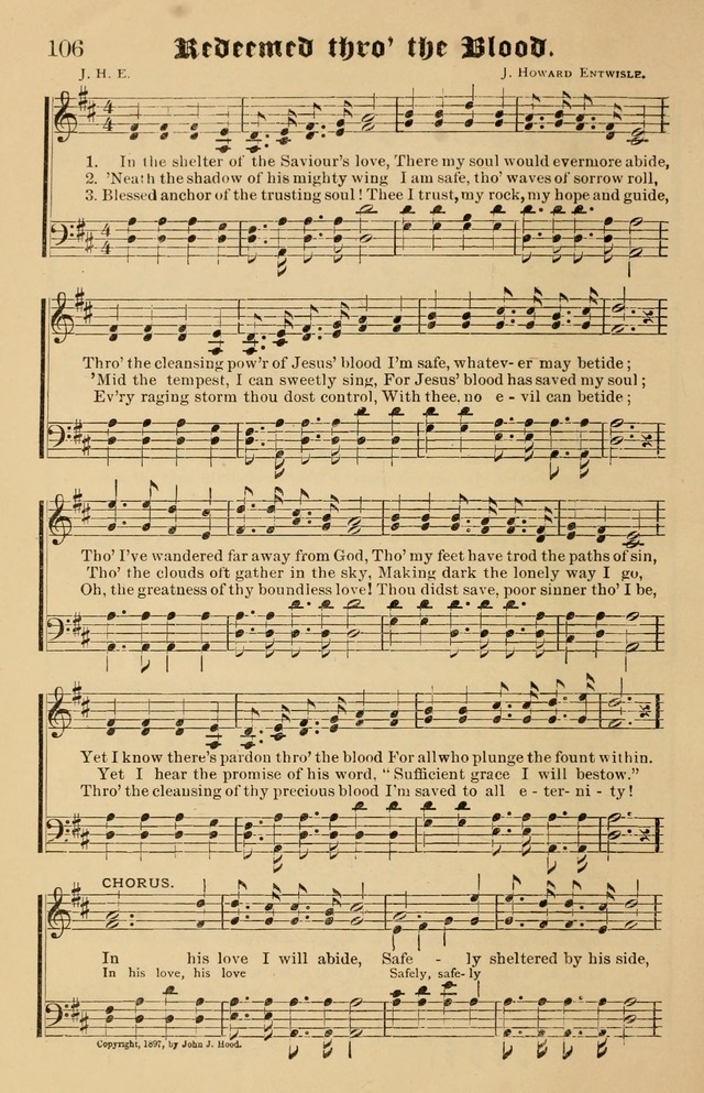 Our Hymns: compiled for use in the services of the Baptist Temple page 106