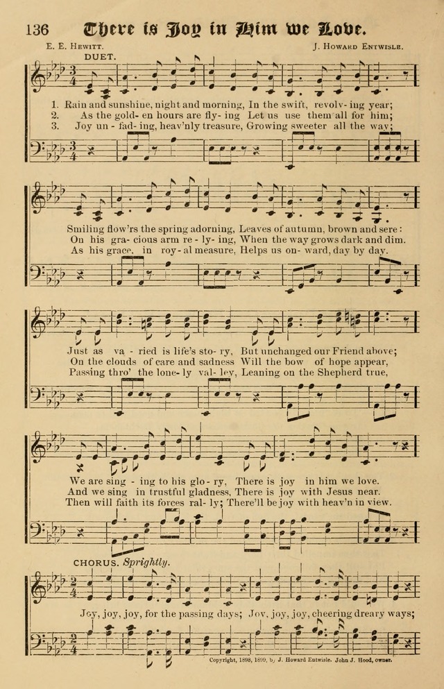 Our Hymns: compiled for use in the services of the Baptist Temple page 136