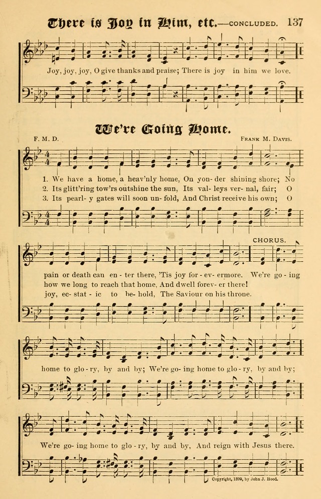Our Hymns: compiled for use in the services of the Baptist Temple page 137
