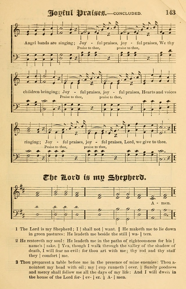 Our Hymns: compiled for use in the services of the Baptist Temple page 143