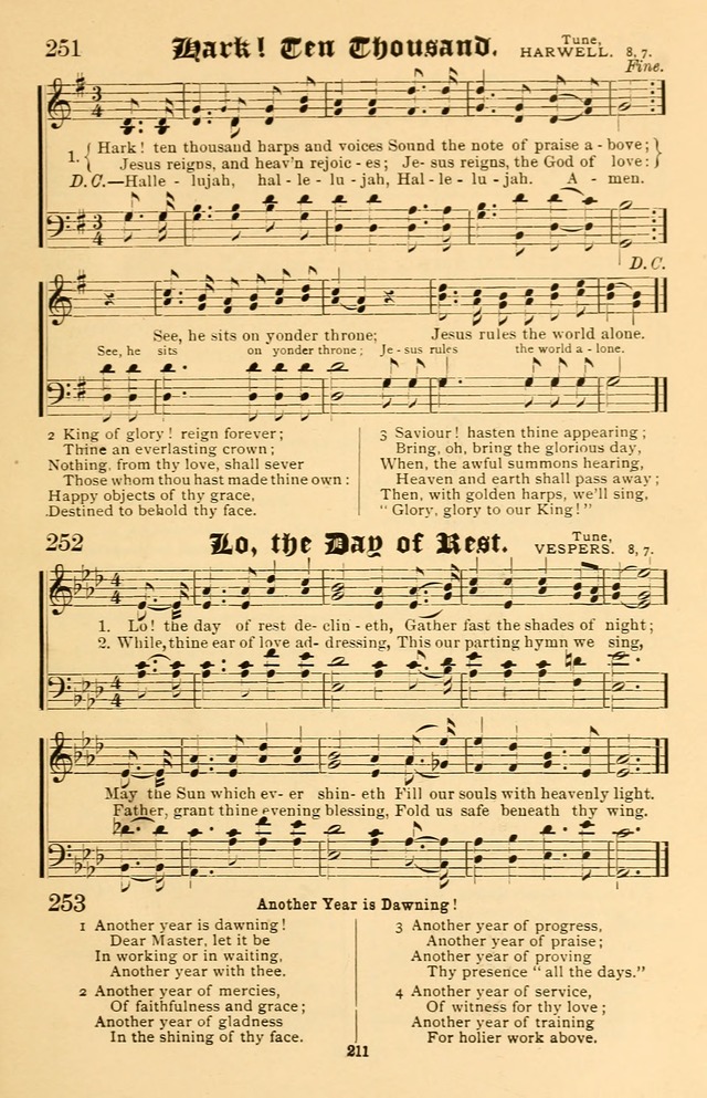 Our Hymns: compiled for use in the services of the Baptist Temple page 211