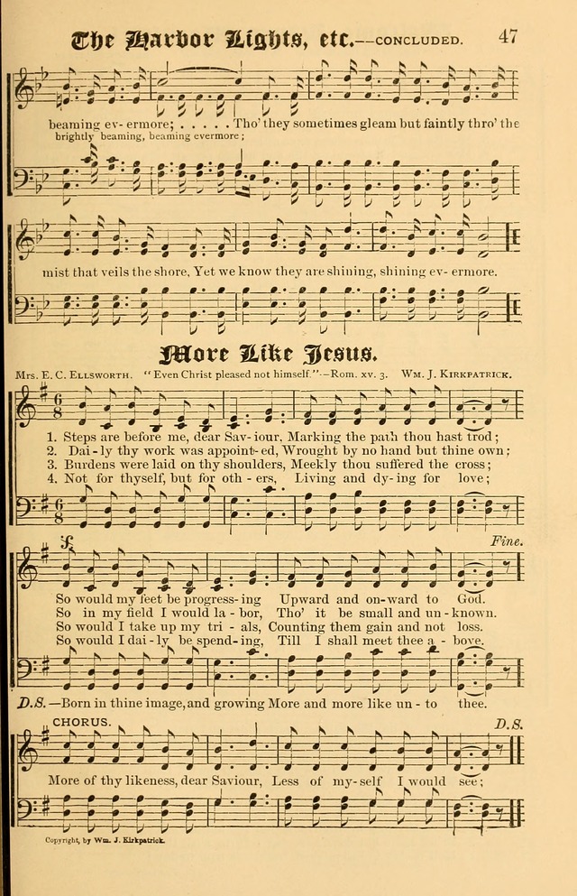 Our Hymns: compiled for use in the services of the Baptist Temple page 47