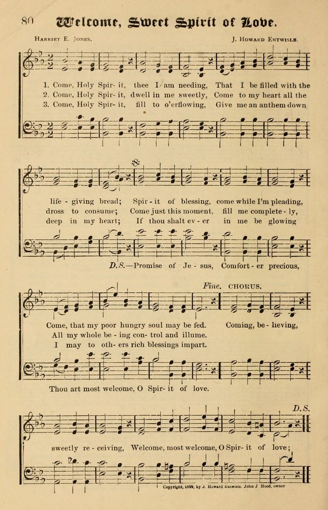 Our Hymns: compiled for use in the services of the Baptist Temple page 80