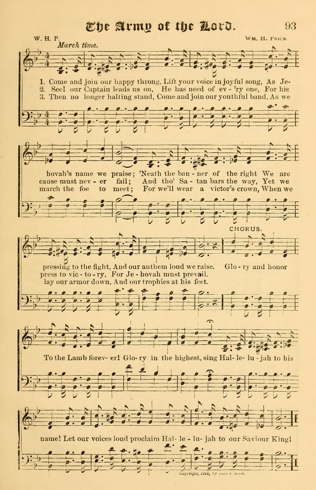 Our Hymns: compiled for use in the services of the Baptist Temple page 93