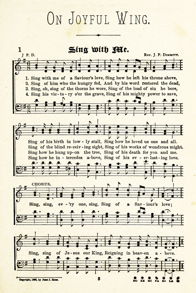 On Joyful Wing : A Book of Praise and Song page 1