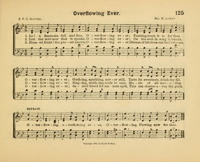 Our Song Book: a collection of songs selected and edited expressly for the Sunday School of the First Baptist Peddie Memorial Church, Newark, N. J. page 124