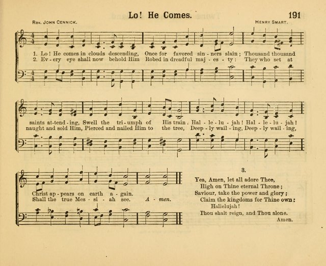 Our Song Book: a collection of songs selected and edited expressly for the Sunday School of the First Baptist Peddie Memorial Church, Newark, N. J. page 190