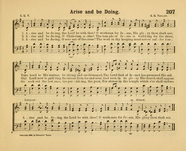 Our Song Book: a collection of songs selected and edited expressly for the Sunday School of the First Baptist Peddie Memorial Church, Newark, N. J. page 206