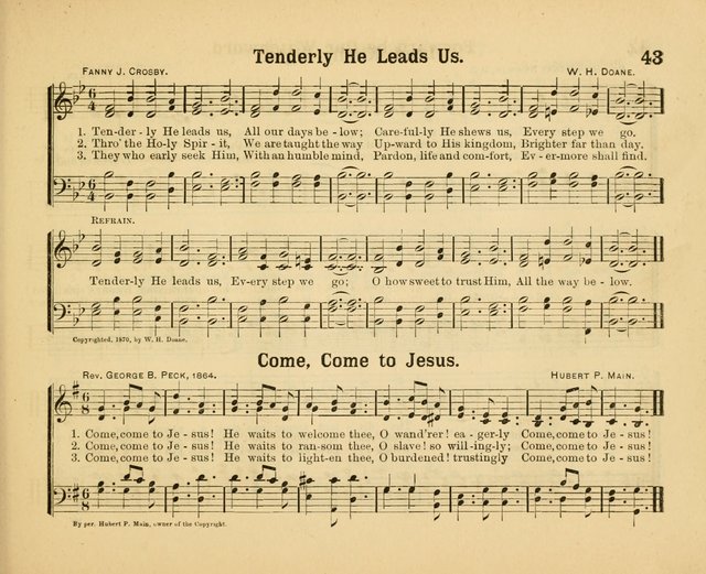 Our Song Book: a collection of songs selected and edited expressly for the Sunday School of the First Baptist Peddie Memorial Church, Newark, N. J. page 42