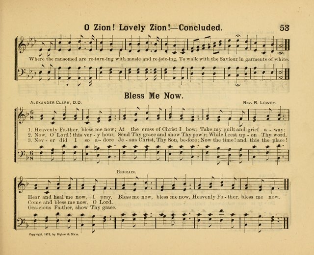 Our Song Book: a collection of songs selected and edited expressly for the Sunday School of the First Baptist Peddie Memorial Church, Newark, N. J. page 52