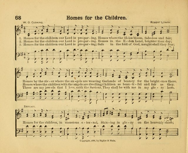 Our Song Book: a collection of songs selected and edited expressly for the Sunday School of the First Baptist Peddie Memorial Church, Newark, N. J. page 67
