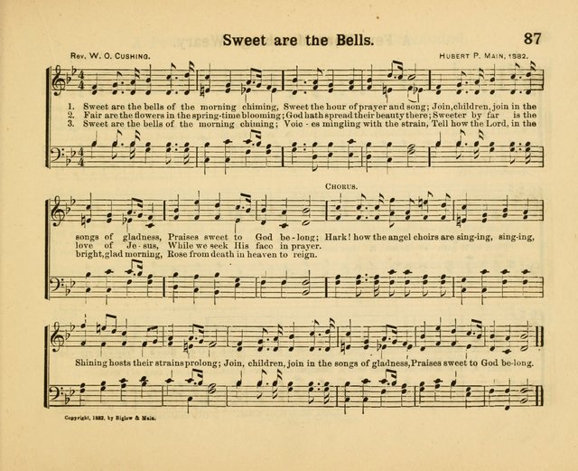 Our Song Book: a collection of songs selected and edited expressly for the Sunday School of the First Baptist Peddie Memorial Church, Newark, N. J. page 86