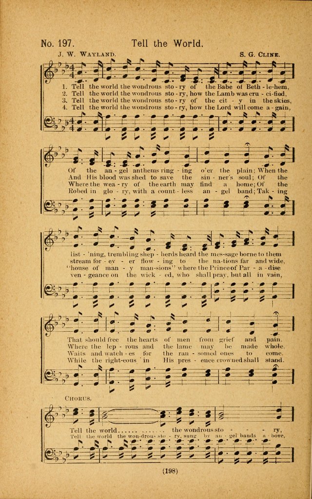 Onward and Upward No. 2: a collection of gospel songs and hymns for Sunday-schools, Endeavor societies, Epworth leagues, devotional meetings, chapel exercises, revivals, etc. page 88