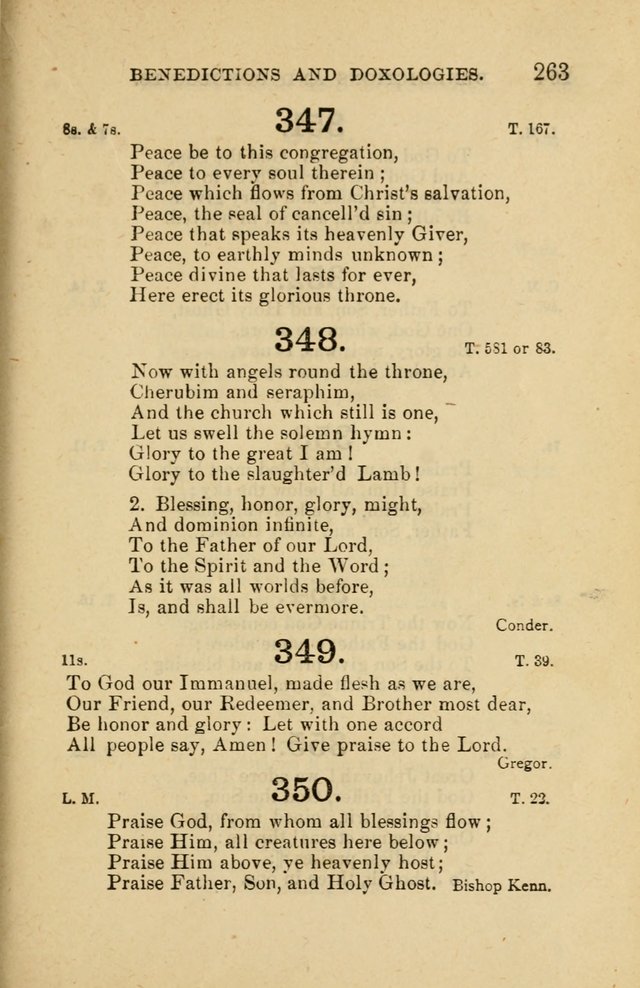Offices of Worship and Hymns: principally for use in schools. with an appendix of tunes (2nd and rev. ed.) page 263