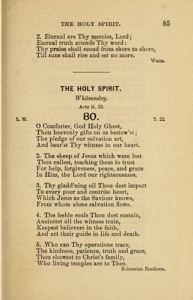 Offices of Worship and Hymns: principally for use in schools. with an appendix of tunes (2nd and rev. ed.) page 85