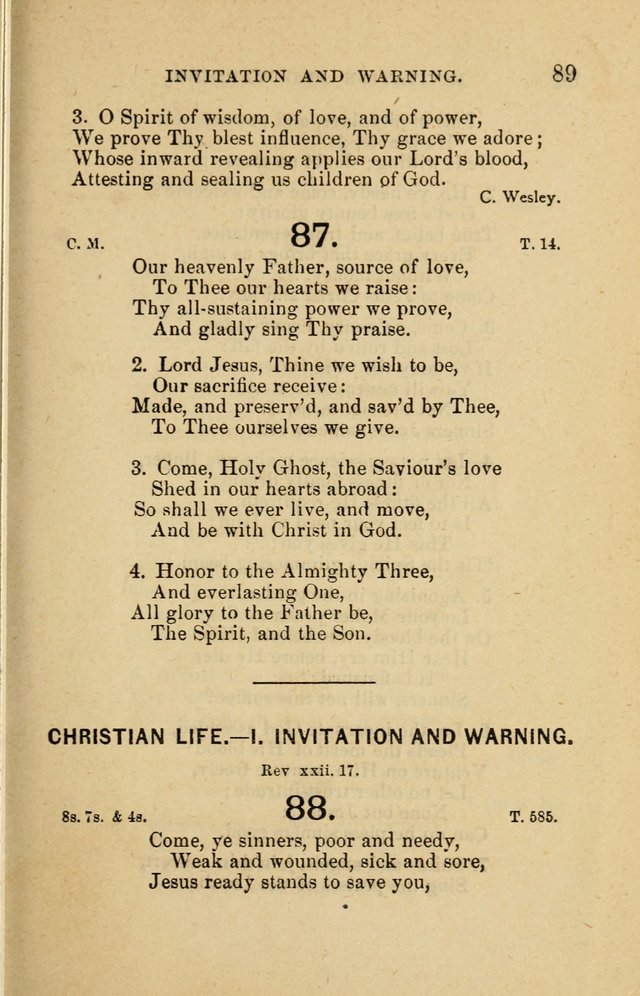 Offices of Worship and Hymns: principally for use in schools. with an appendix of tunes (2nd and rev. ed.) page 89