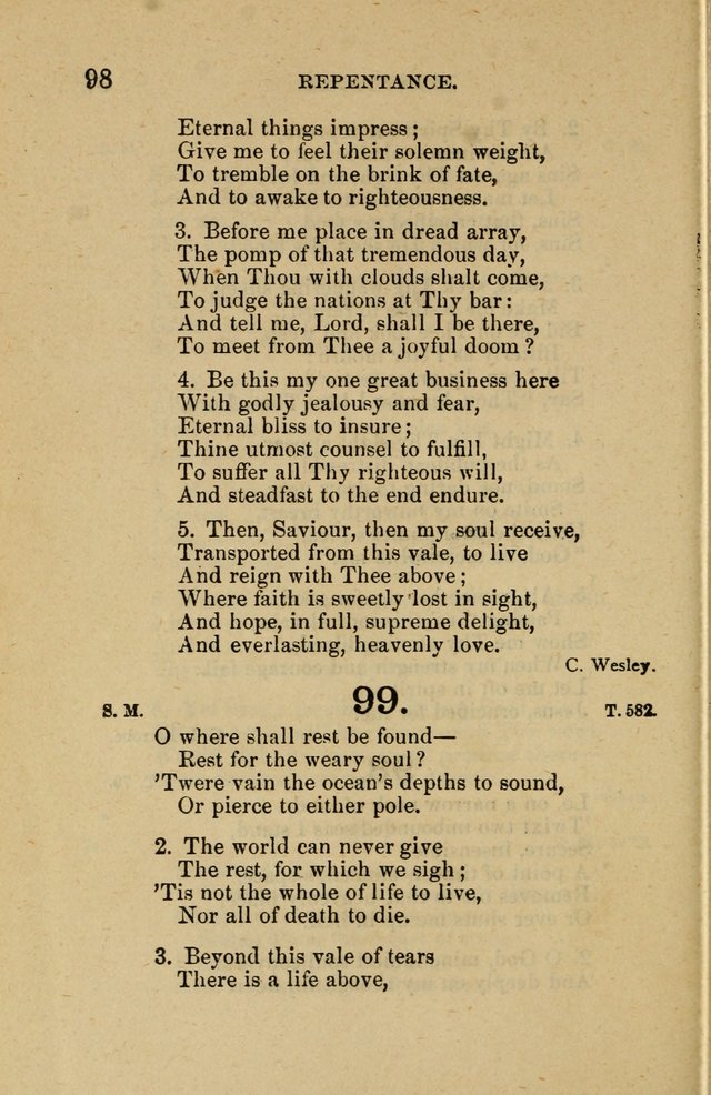 Offices of Worship and Hymns: principally for use in schools. with an appendix of tunes (2nd and rev. ed.) page 98