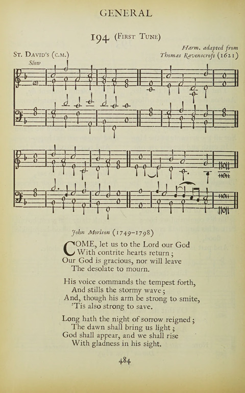 The Oxford Hymn Book page 483