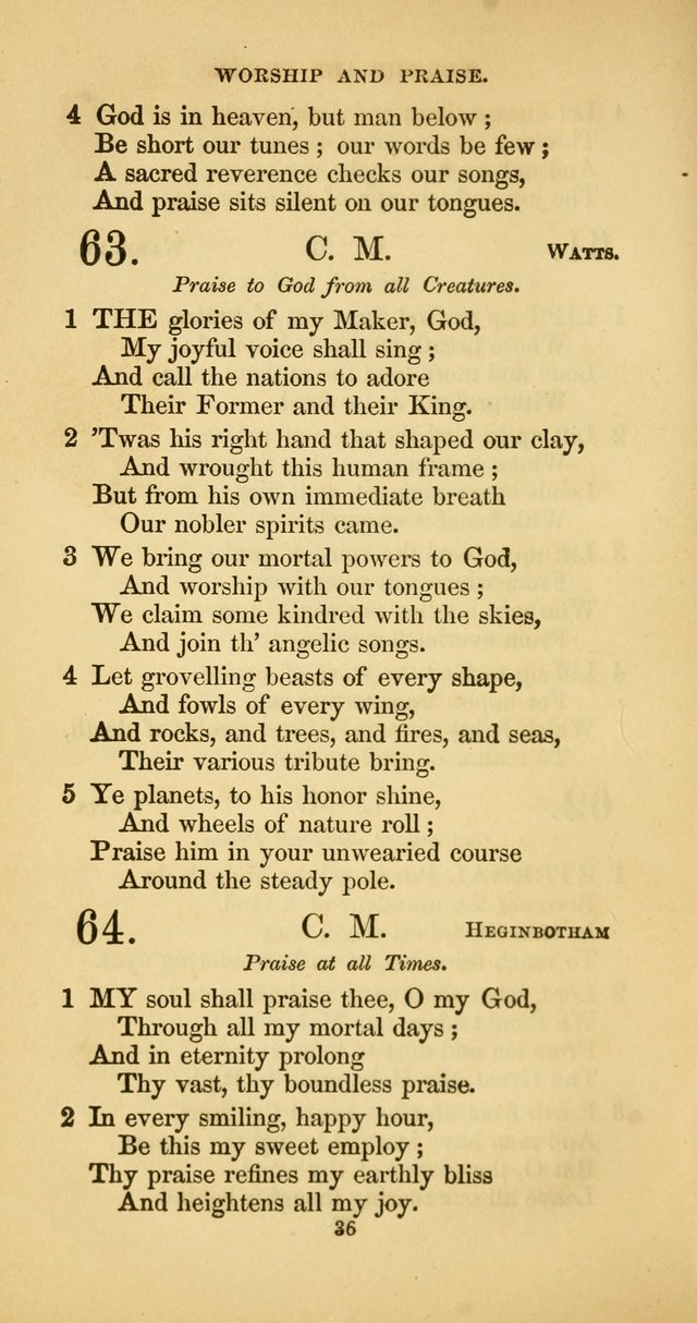 The Psalmody: a collection of hymns for public and social worship page 103