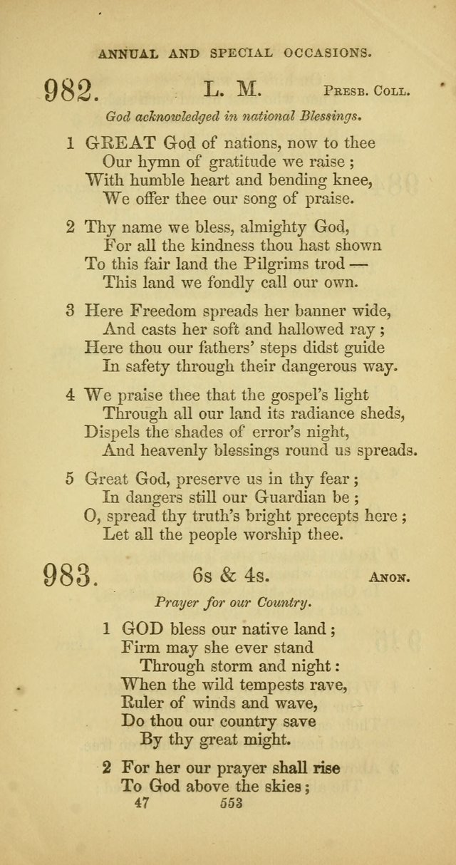 The Psalmody: a collection of hymns for public and social worship page 620