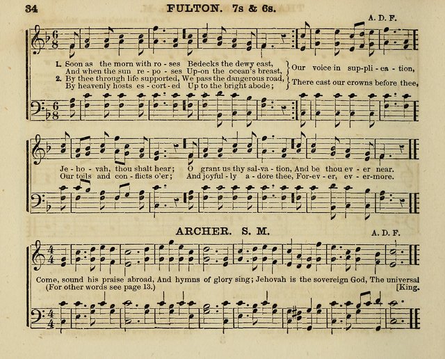 The Polyphonic; or Juvenile Choralist; containing a great variety of music and hymns, both new & old, designed for schools and youth page 33